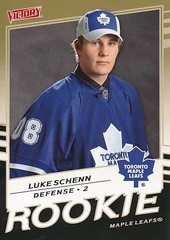 2008-09 Upper Deck Victory Gold Luke Schenn #345 Rookie